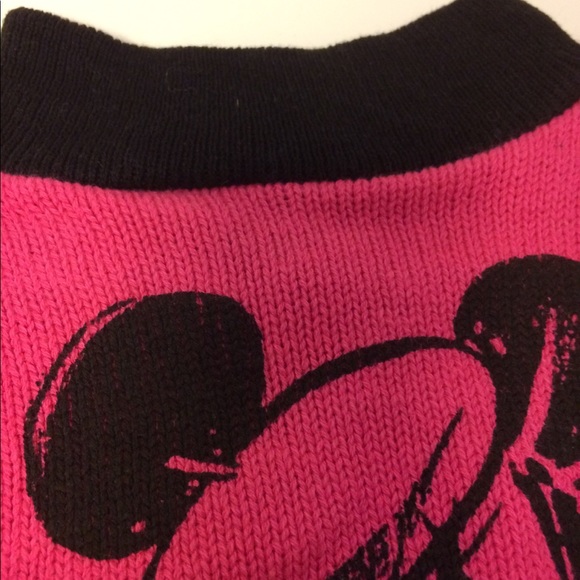 VTG 80s Mickey Mouse sweater JG Hook pink 12 mos - Picture 3 of 6